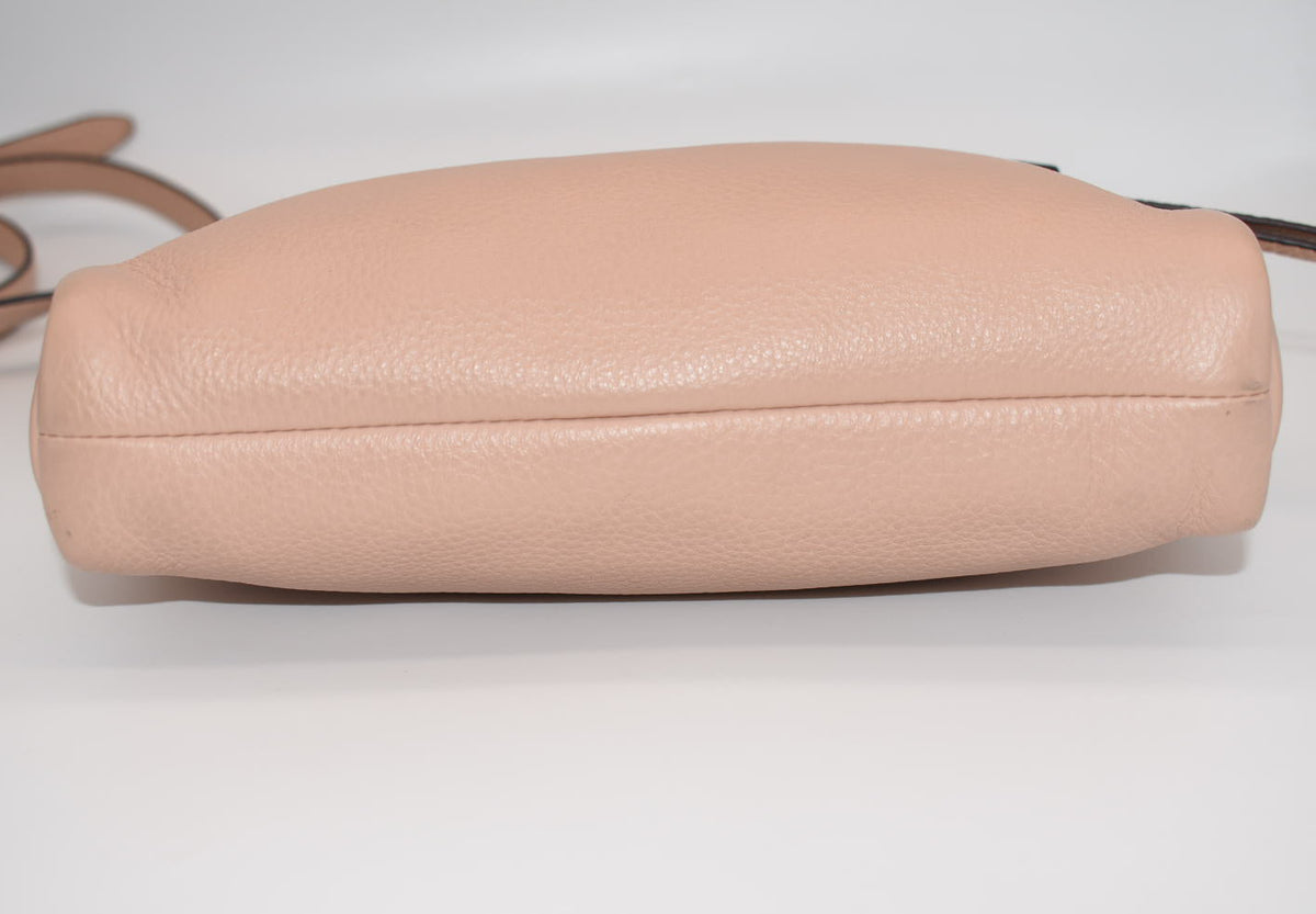 Vera Bradley RFID Mallory Petite Leather Crossbody Bag in "Pink Sands"