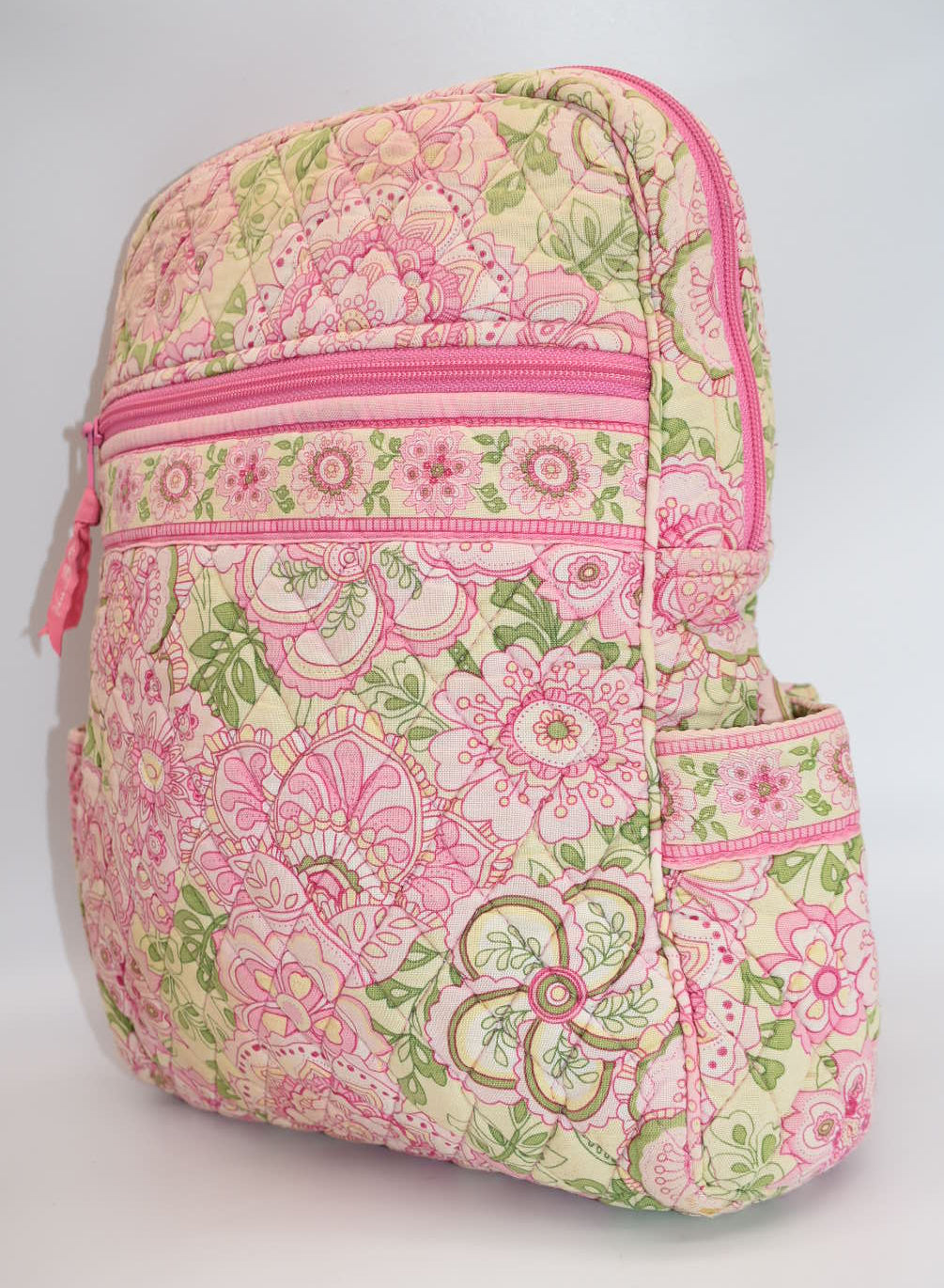 Vera Bradley Small Quilted Cotton Backpack in "Petal Pink" Pattern