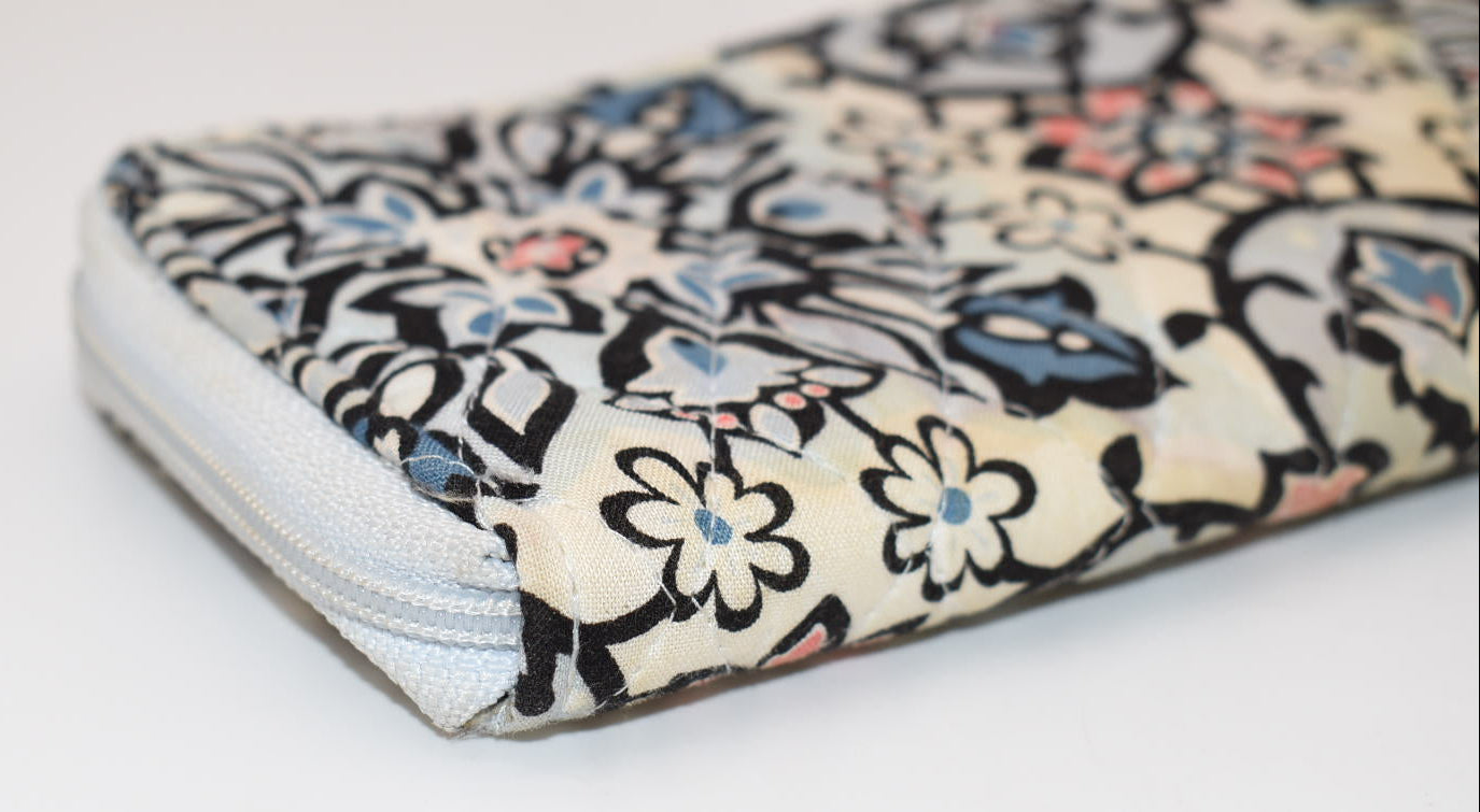 Vera Bradley RFID Accordion Wristlet in "Lisbon Medallion" Pattern