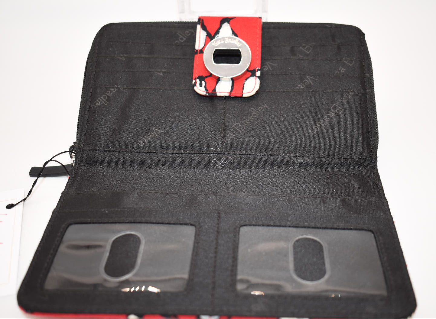 Vera Bradley Turnlock Wallet in "Playful Penguins" Pattern