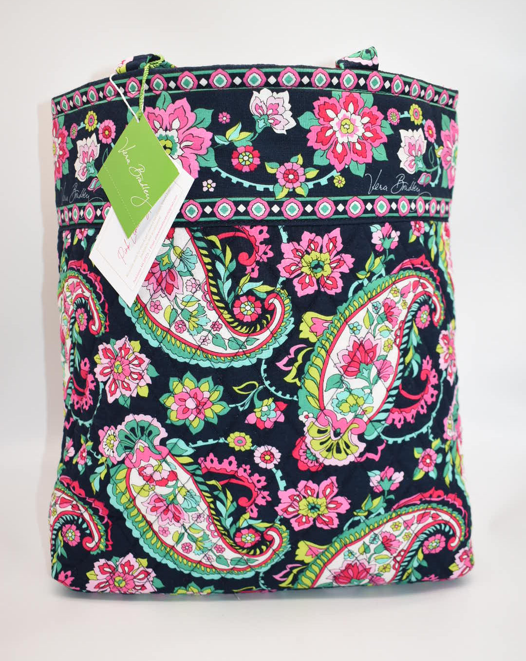 Vera Bradley Quilted Cotton Everyday Tote Bag in "Petal Paisley" Pattern