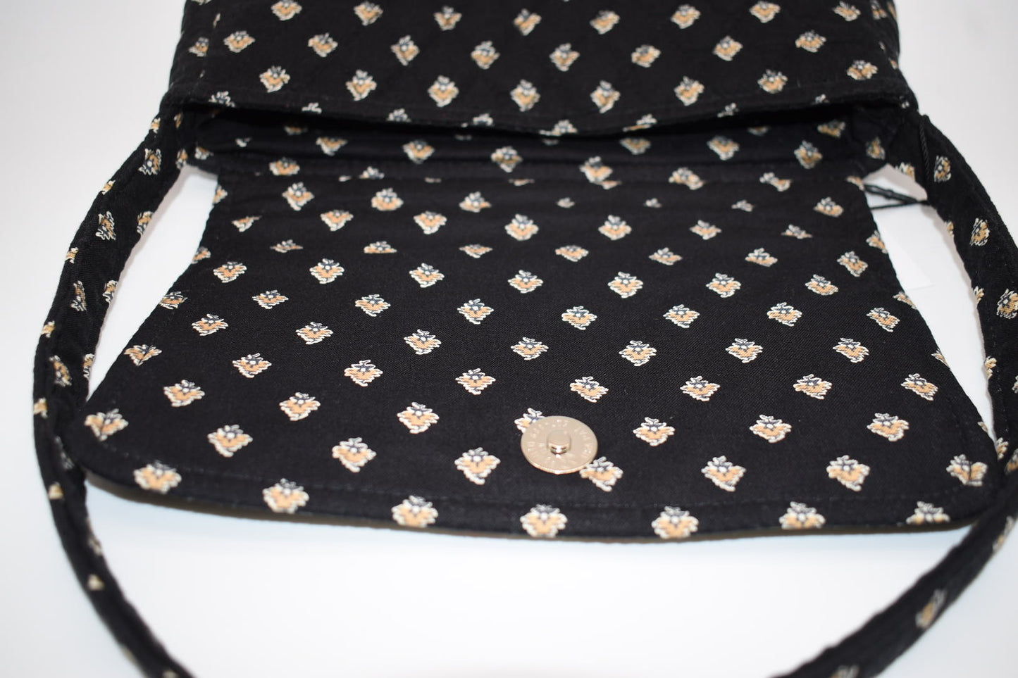 Vera Bradley Shoulder Bag in "Classic Black" Pattern