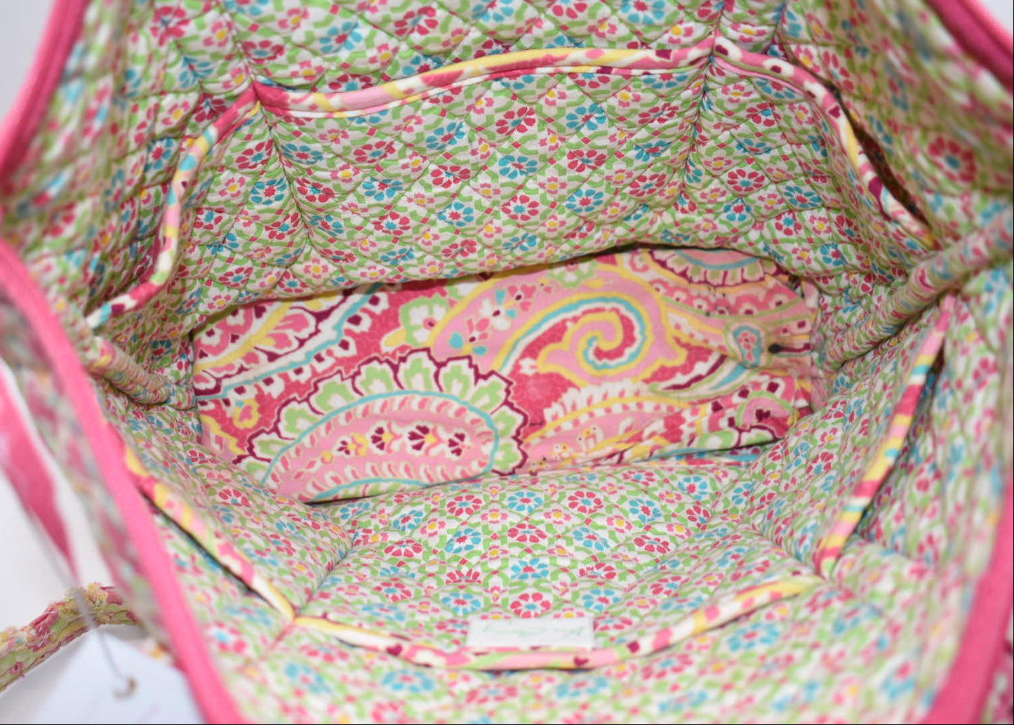 Vera Bradley Villager Tote Bag in "Capri Melon" Pattern