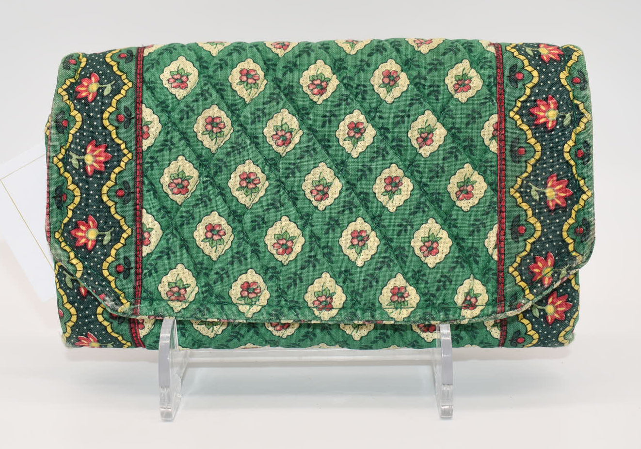 Vera Bradley Quilted Cotton Wallet in "Greenfield" Pattern