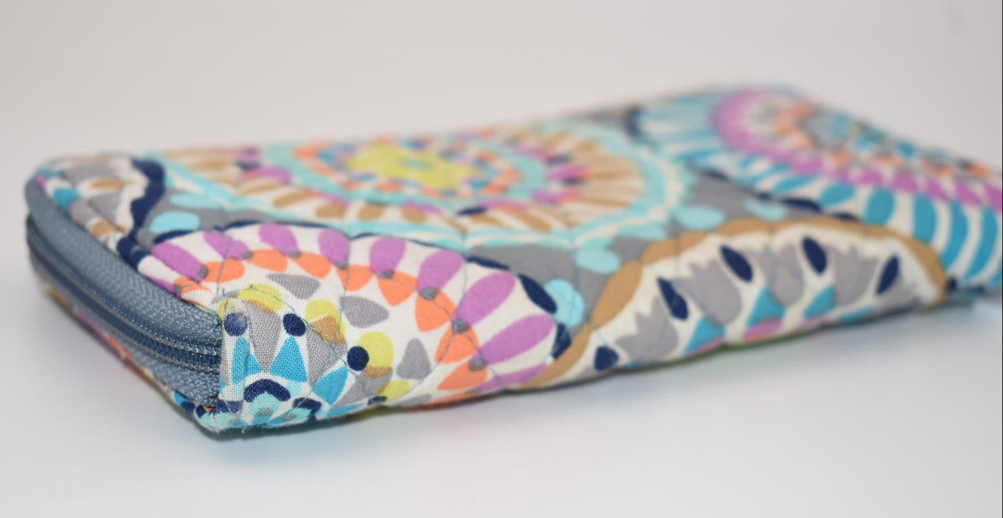 Vera Bradley RFID Accordion Wallet in "Sunny Medallion" Pattern