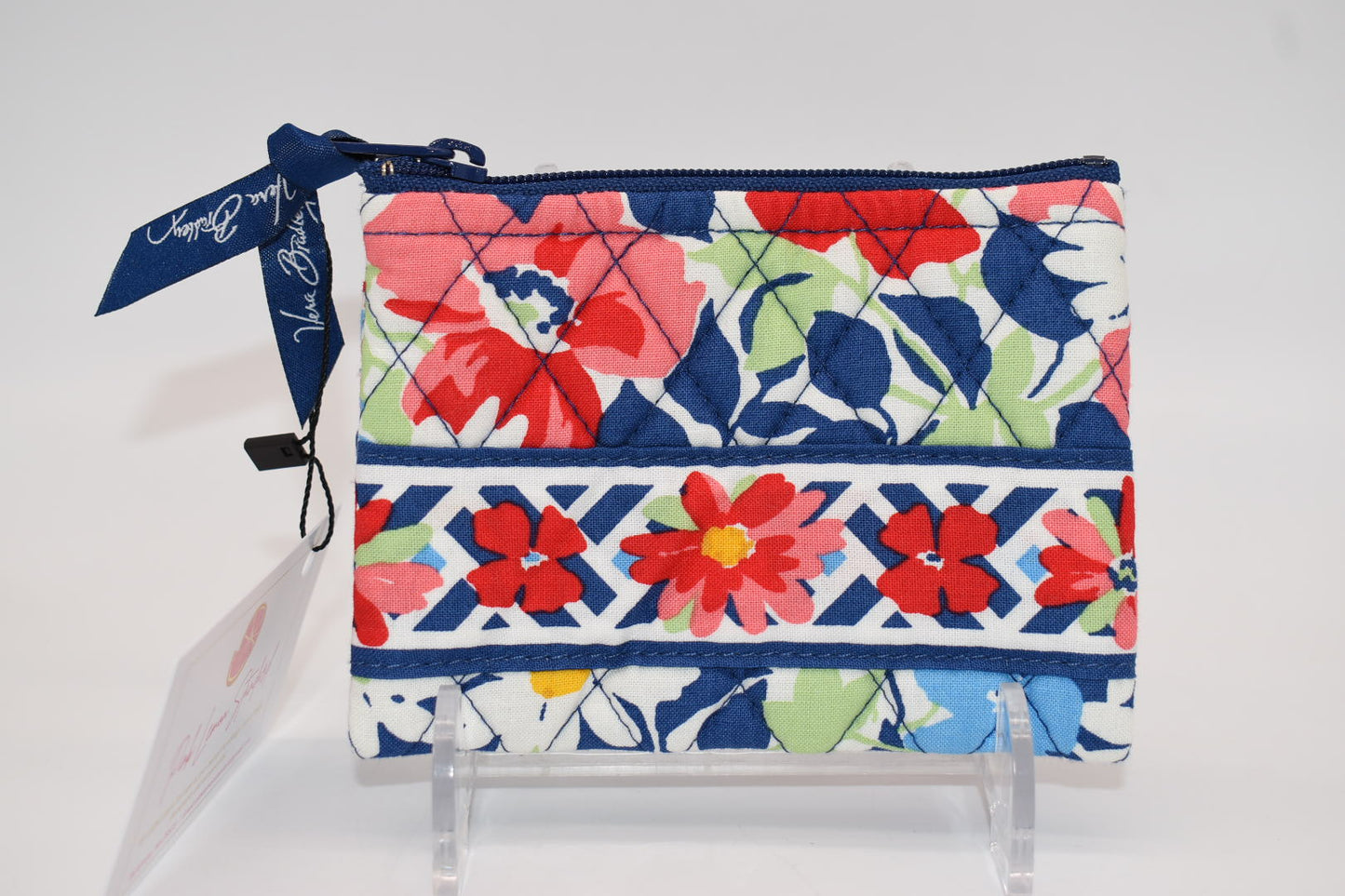 Vera Bradley Zip Coin Purse in "Summer Cottage" Pattern
