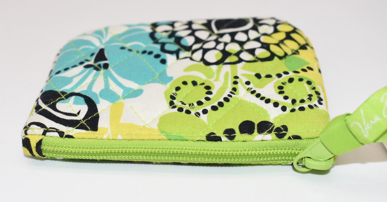 Vera Bradley Zip Coin Pouch in "Limes Up" Pattern