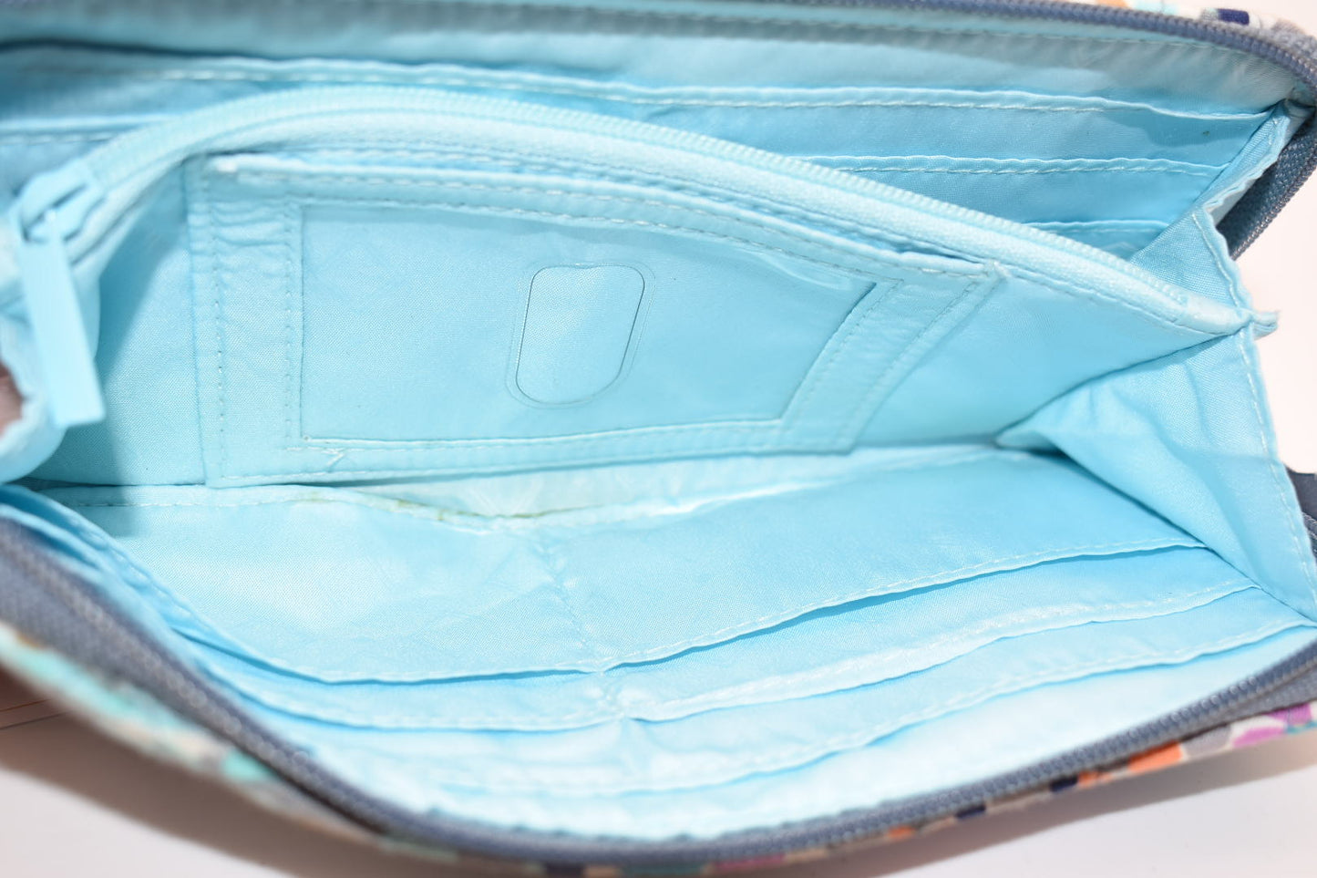 Vera Bradley RFID Accordion Wallet in "Sunny Medallion" Pattern