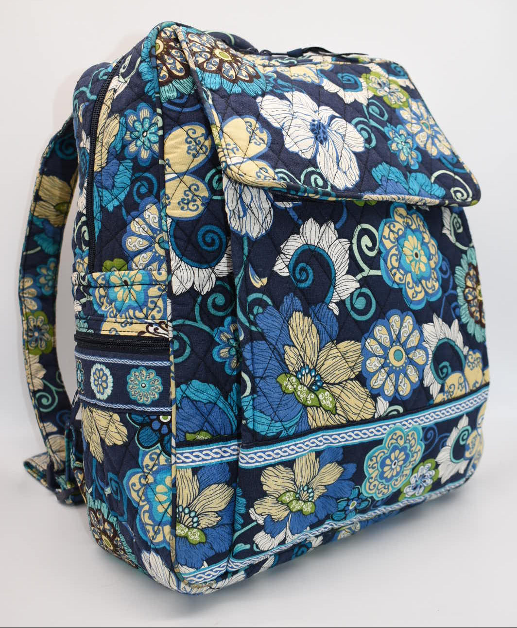 Vera Bradley Large Ultimate Backpack in "Mod Floral Blue" Pattern