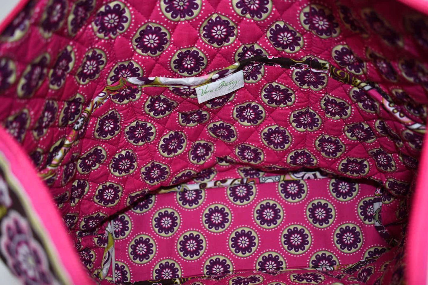 Vera Bradley Villager Tote Bag in "Very Berry Paisley" Pattern