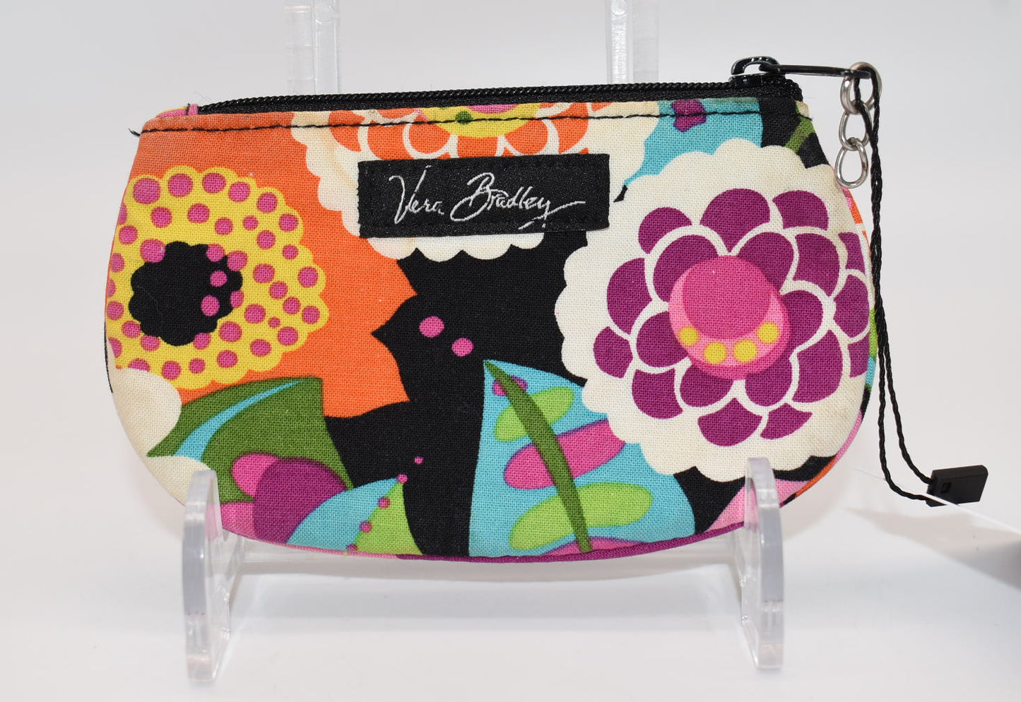 Vera Bradley Clip Zip ID Case in "Va Va Bloom" Pattern