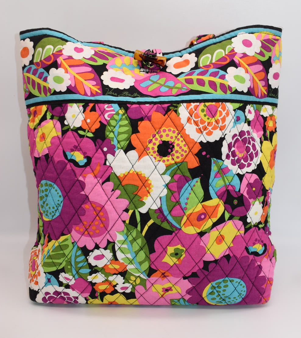 Vera Bradley Quilted Cotton Everyday Tote Bag in "Va Va Bloom" Pattern