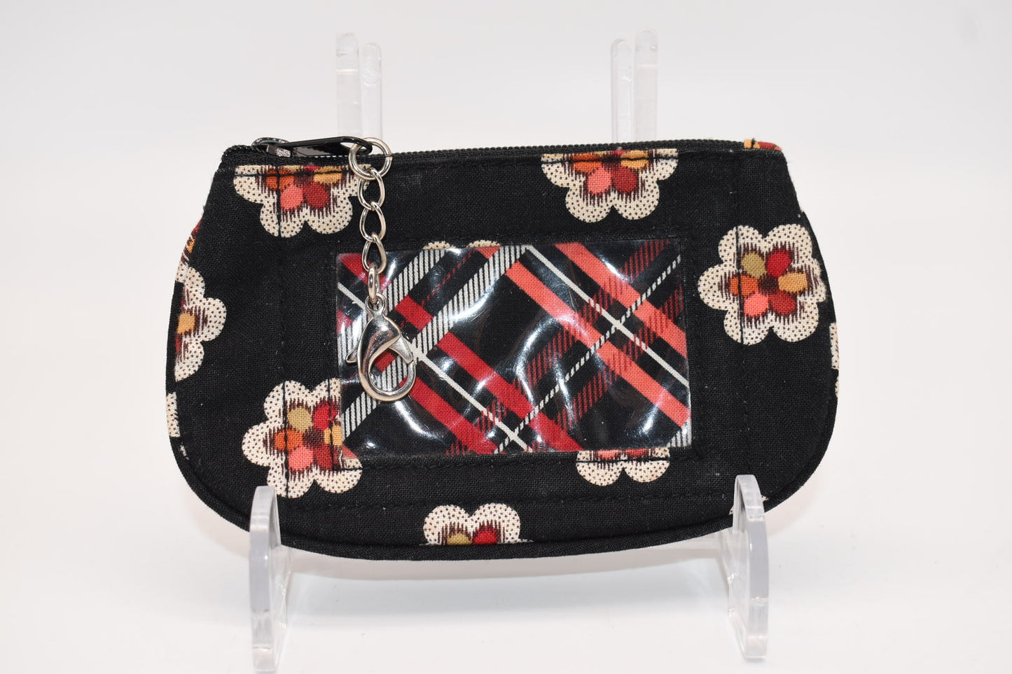 Vera Bradley Clip Zip ID Case in "Pirouette" Pattern