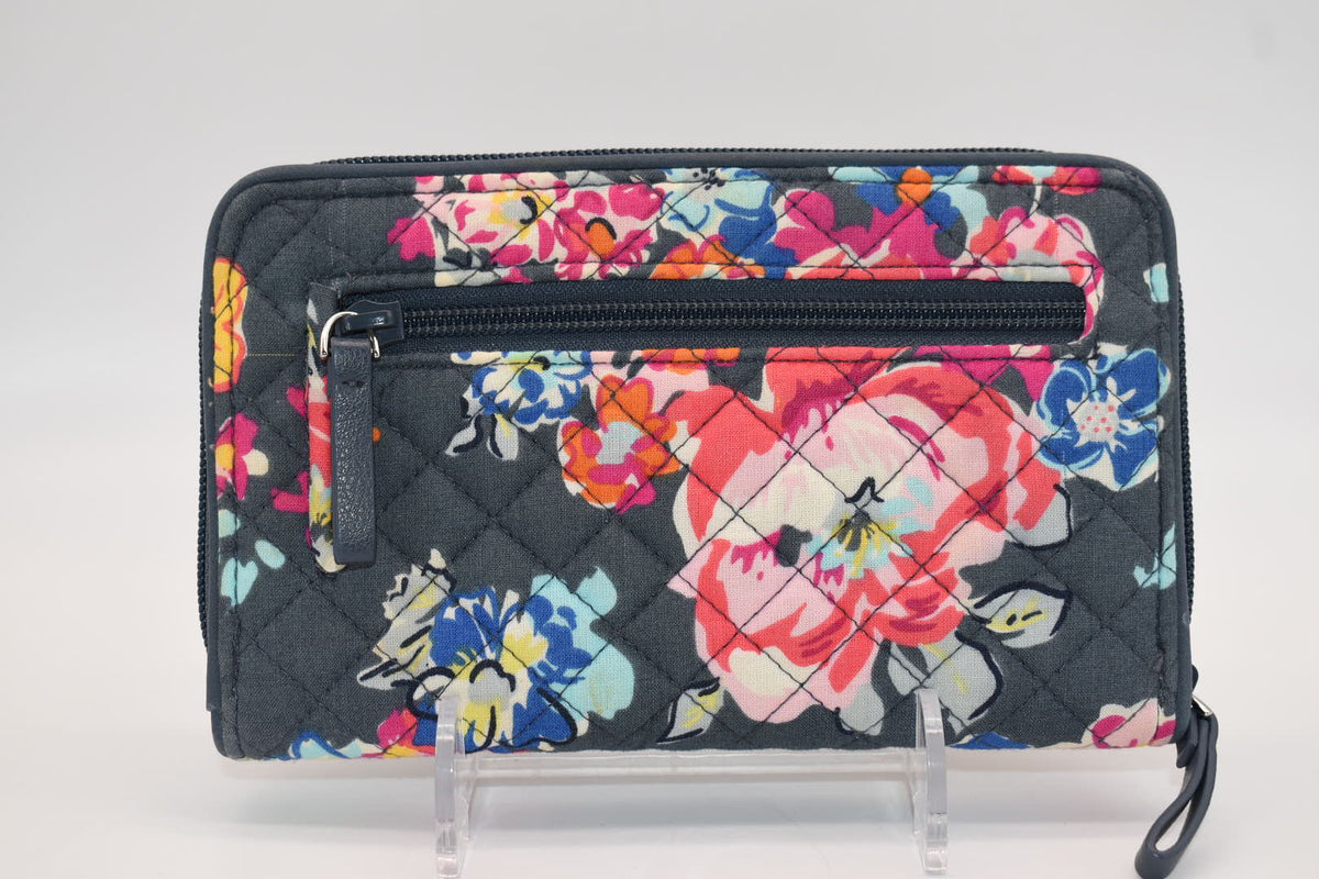 Vera Bradley RFID Turnlock Wallet in "Hope Blooms" Pattern