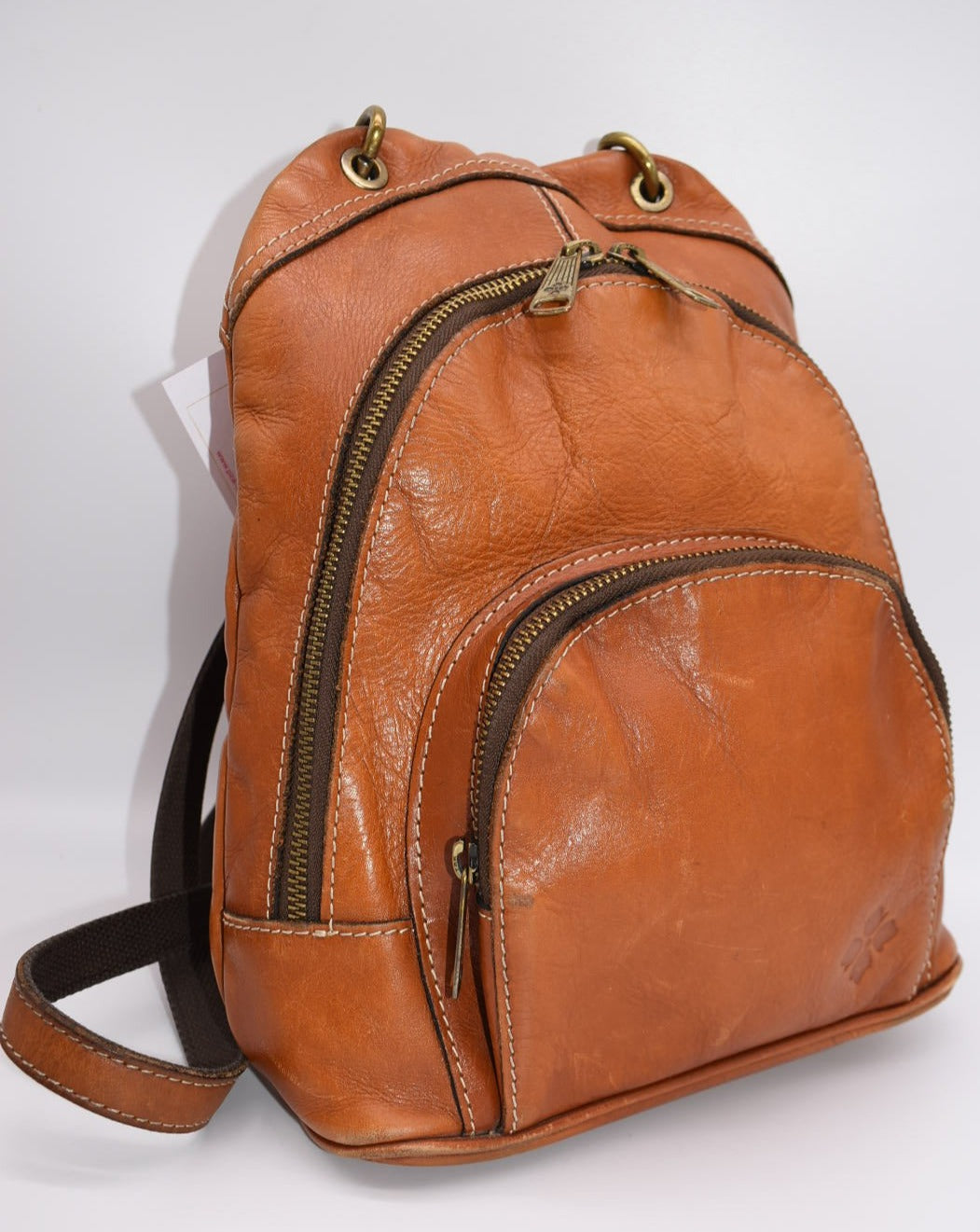 Patricia Nash Alencon Small Backpack in Heritage Tan