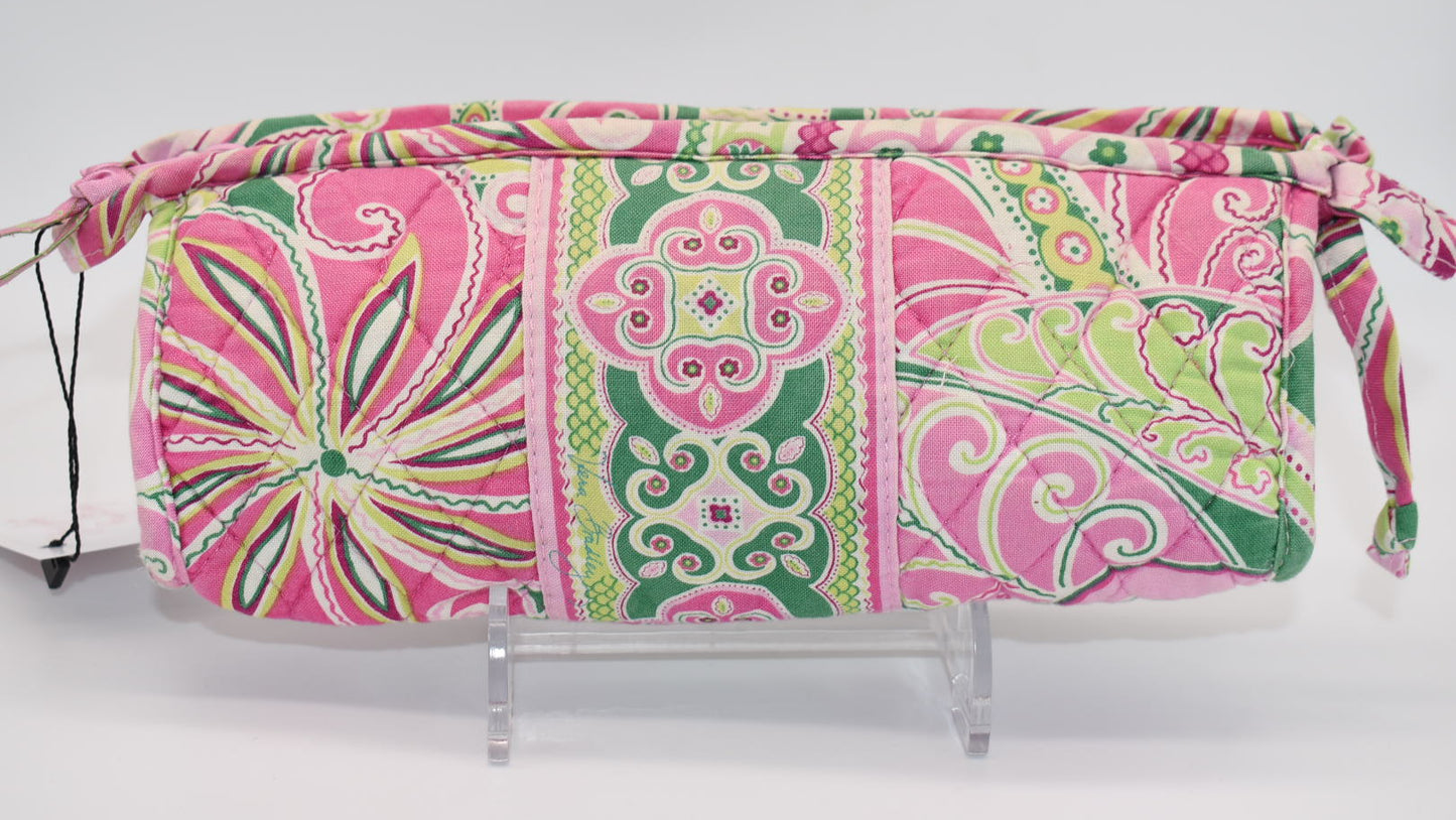 Vera Bradley Cosmetic Zip Bag in "Pinwheel Pink" Pattern