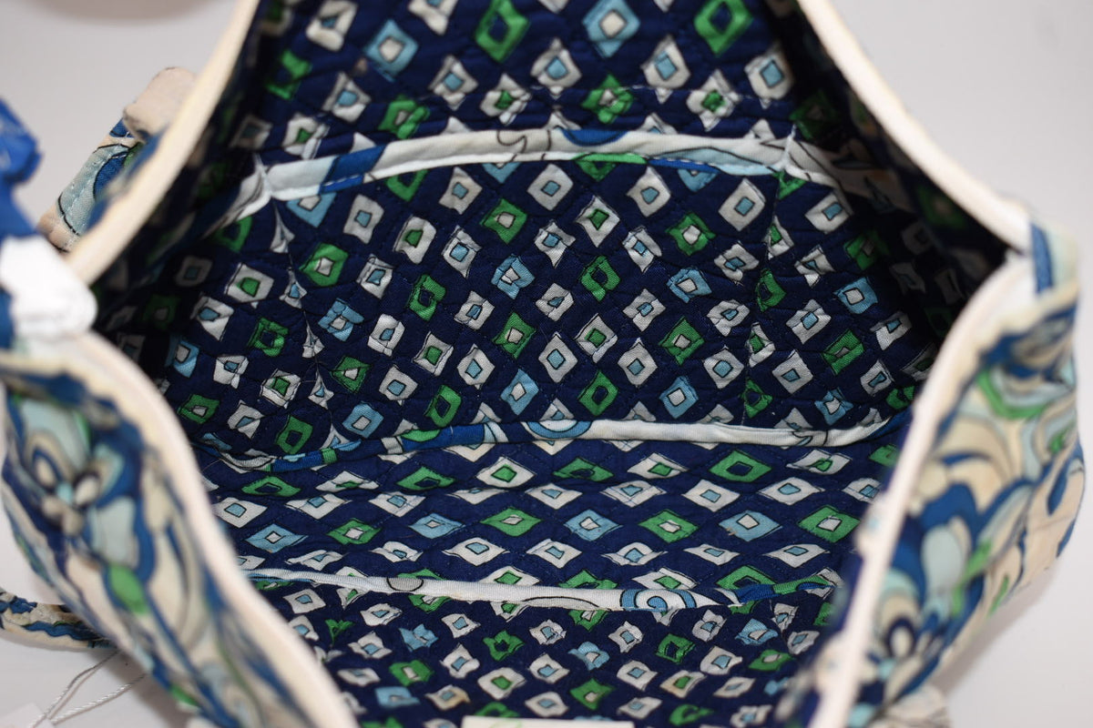 Vera Bradley Little Betsy Shoulder Bag in "Mediterranean White" Pattern