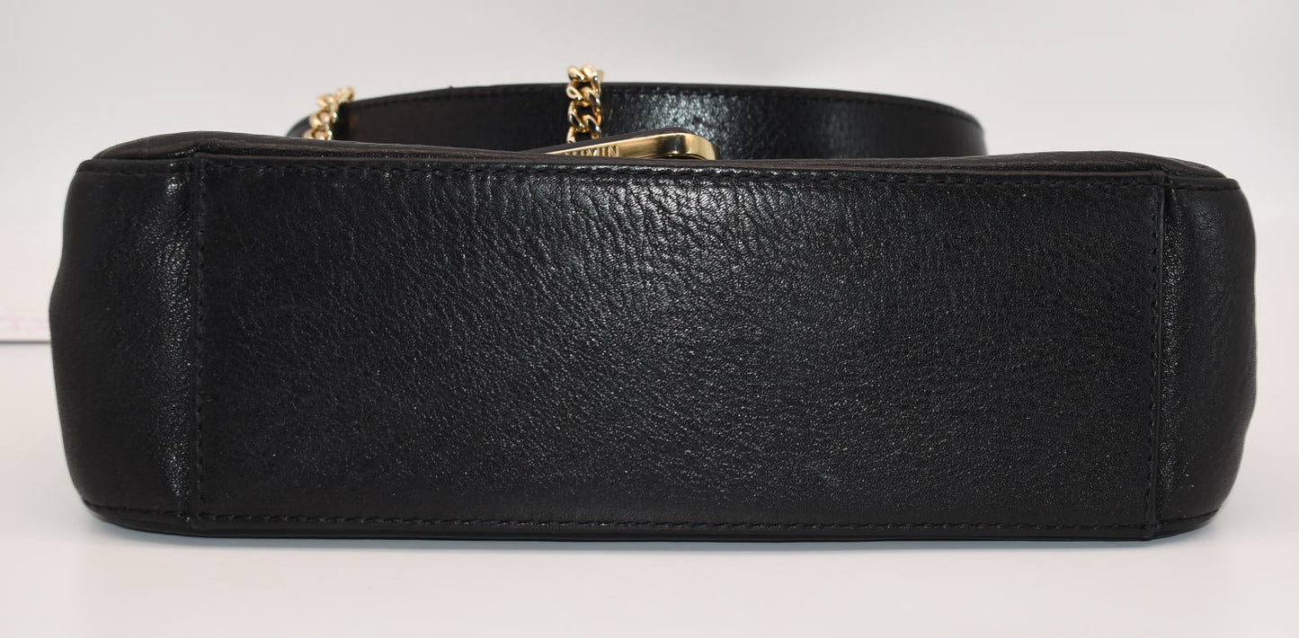 Brahmin Rosalie Crossbody Bag in Black Gryphon Leather