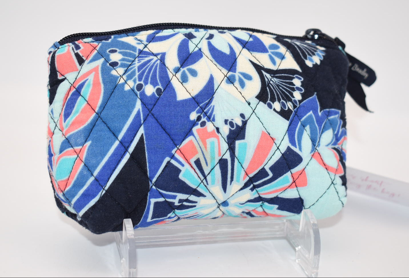 Vera Bradley Cosmetic Bag in "Lotus Flower Swirl" Pattern