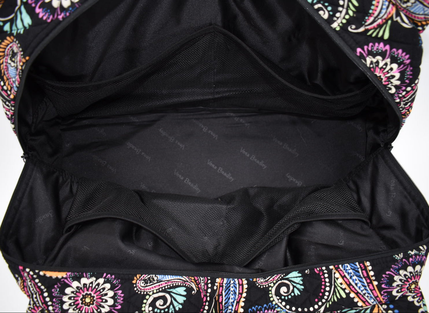 Vera Bradley Triple Compartment Travel Bag in "Bandana Swirl" Pattern