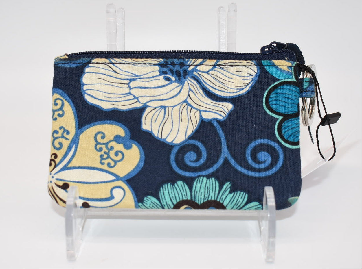 Vera Bradley Zip ID Case in "Mod Floral- Blue" Pattern