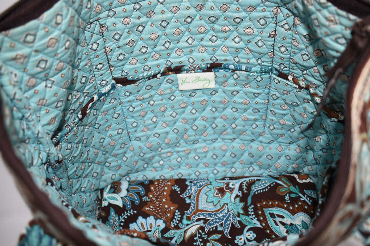 Vera Bradley Villager Tote Bag in "Java Blue" Pattern