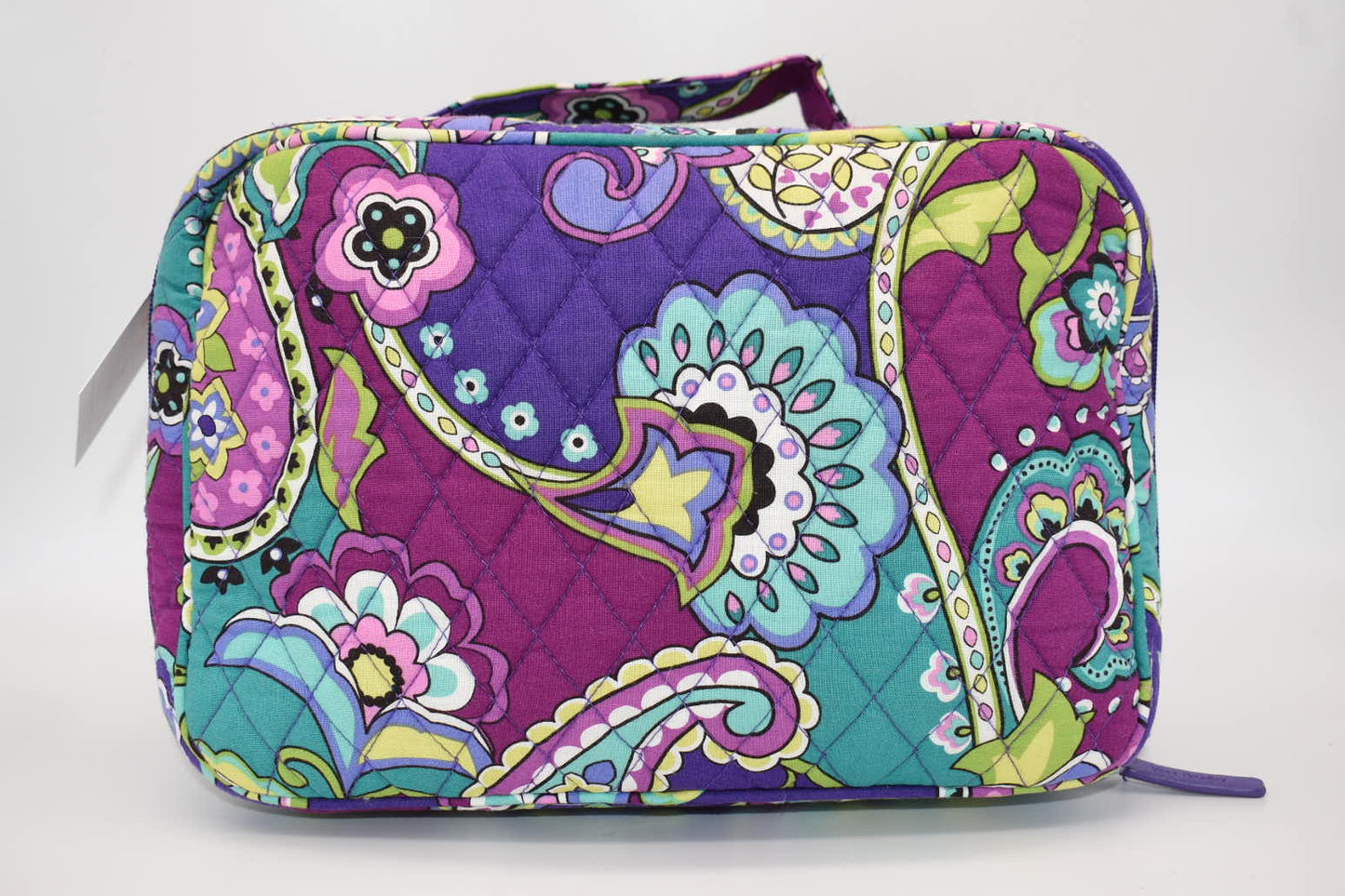 Vera Bradley Large Blush & Brush Cosmetic Travel Bag in "Heather" Pattern