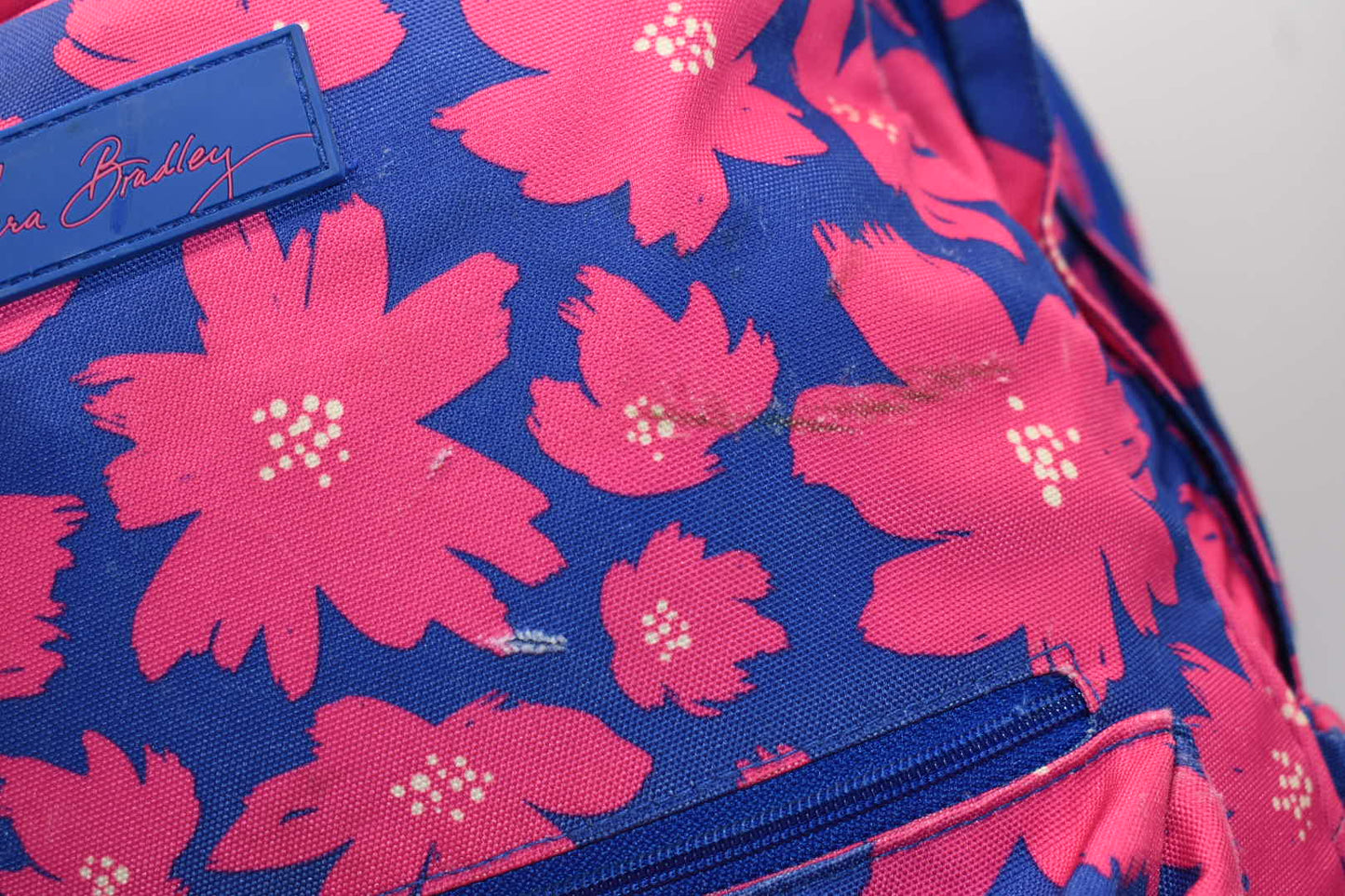 Vera Bradley XL Lighten Up Campus Backpack in "Art Poppies" Pattern