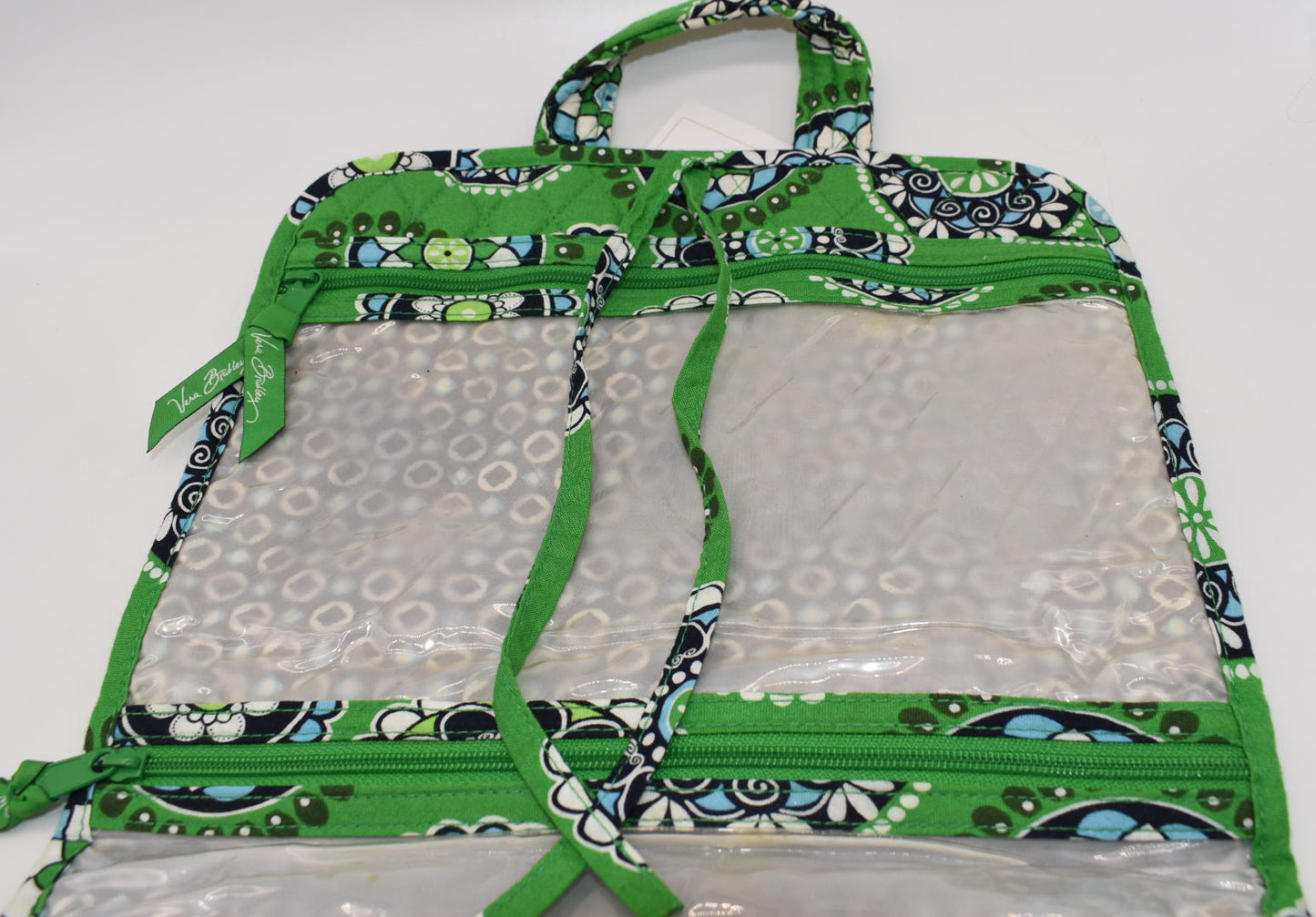 Vera Bradley Travel Cosmetic & Toiletries Organizer in "Cupcake Green" Pattern