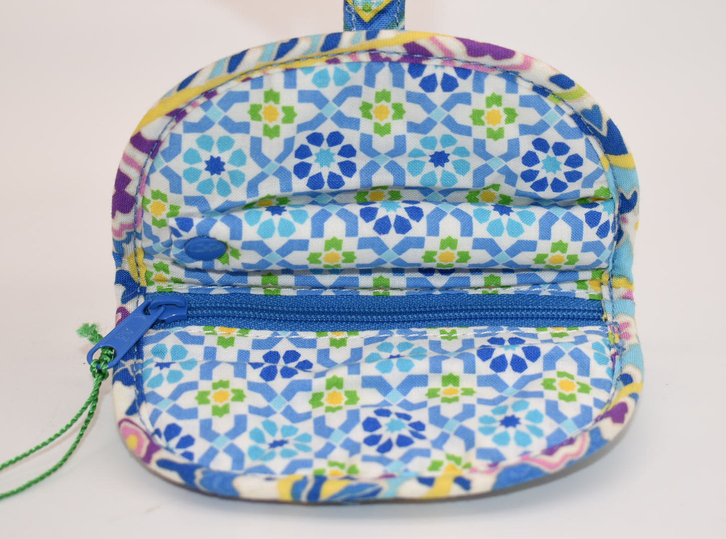 Vera Bradley Mini Jewelry Roll Pouch in "Capri Blue" Pattern