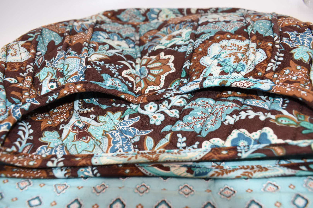 Vera Bradley Saddle Up Convertible Crossbody Bag in "Java Blue" Pattern