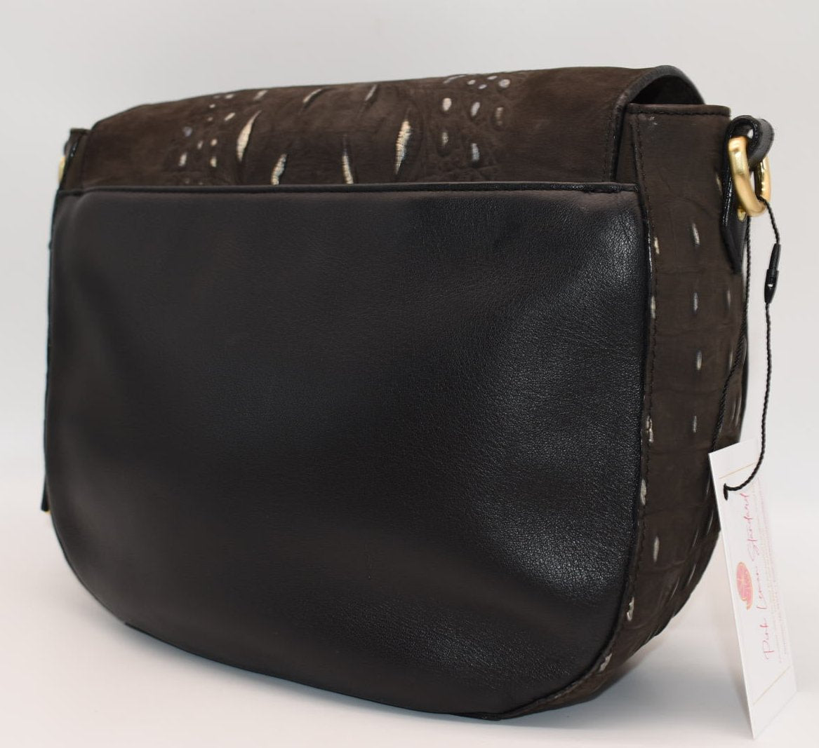 Brahmin Sonny Crossbody Bag in Iron Wilminton Graphite