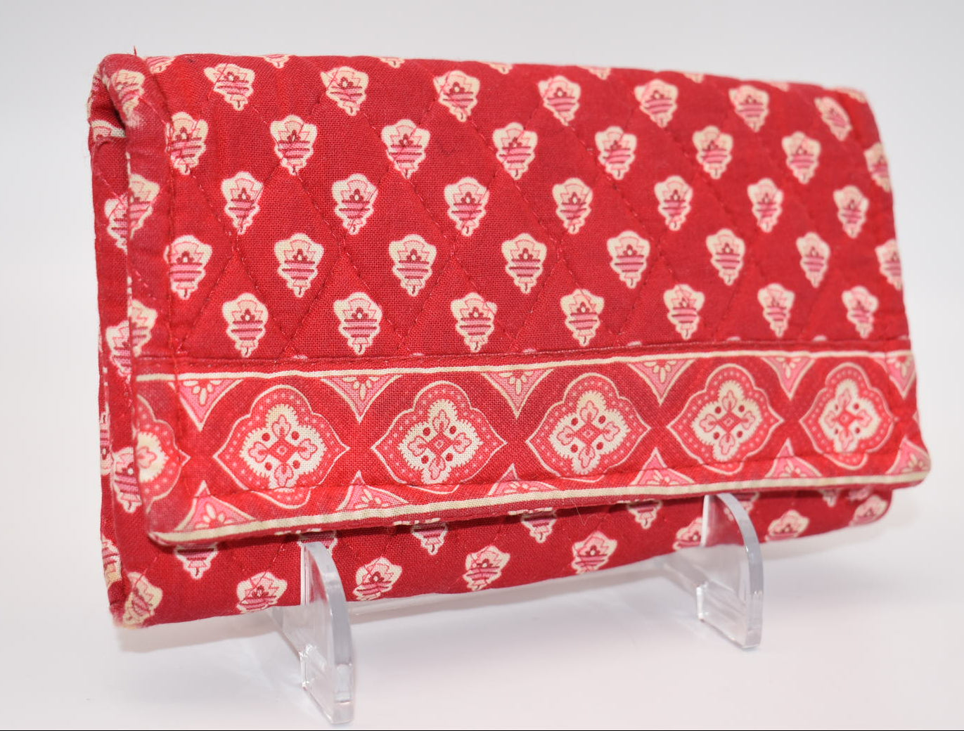 Vera Bradley Strap Crossbody Wallet in "Nantucket Red" Pattern