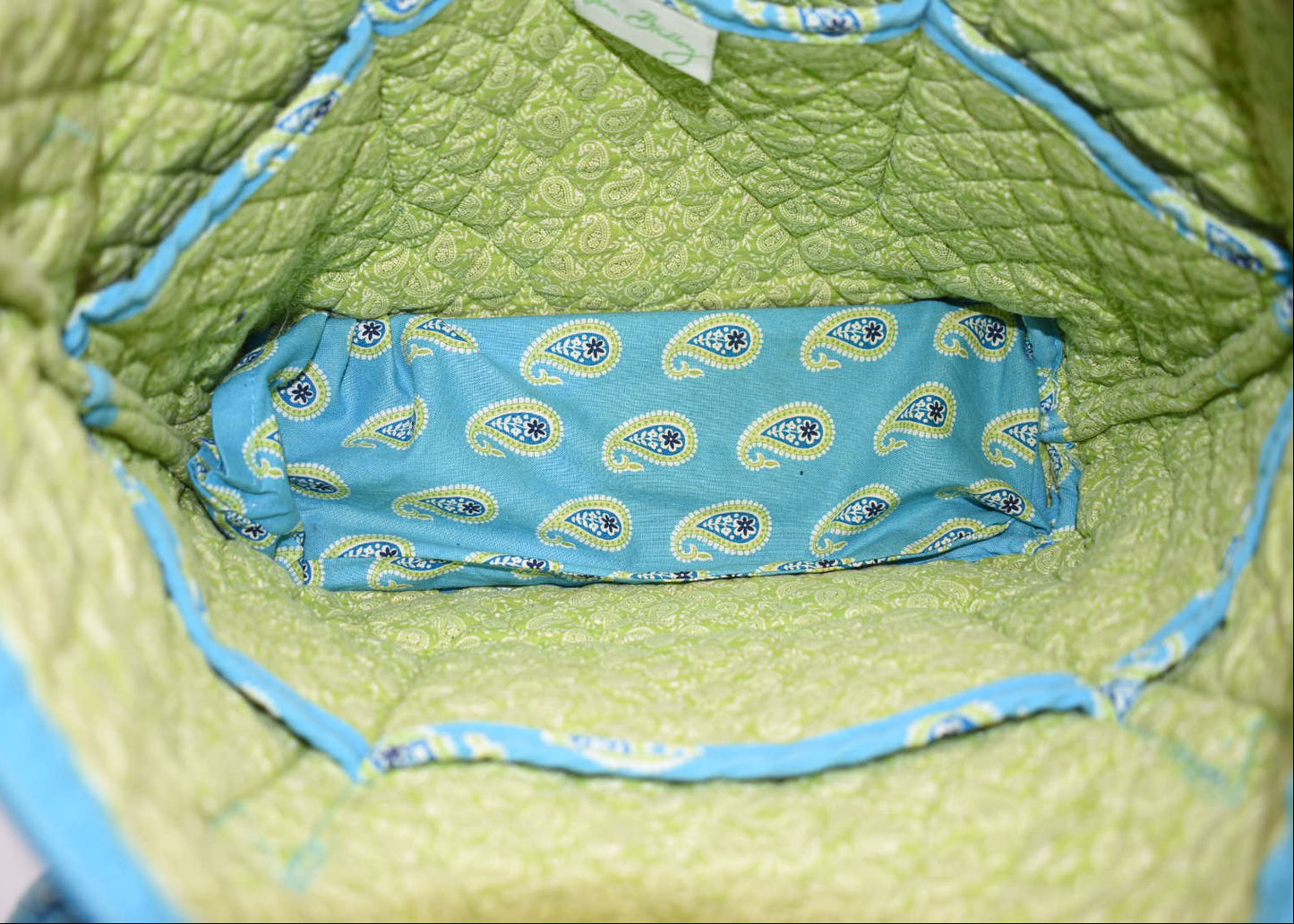 Vera Bradley Villager Tote Bag in "Bermuda Blue" Pattern