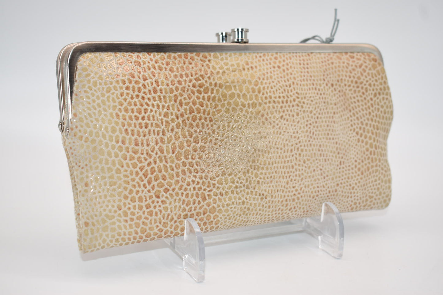 HOBO Lauren Clutch Wallet in Honey Snake