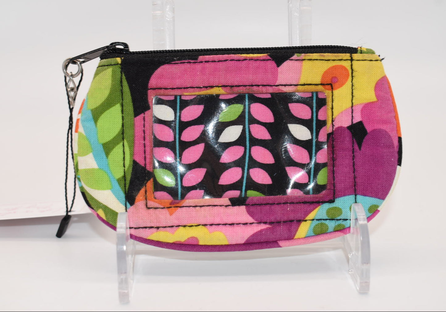 Vera Bradley Clip Zip ID Case in "Va Va Bloom" Pattern