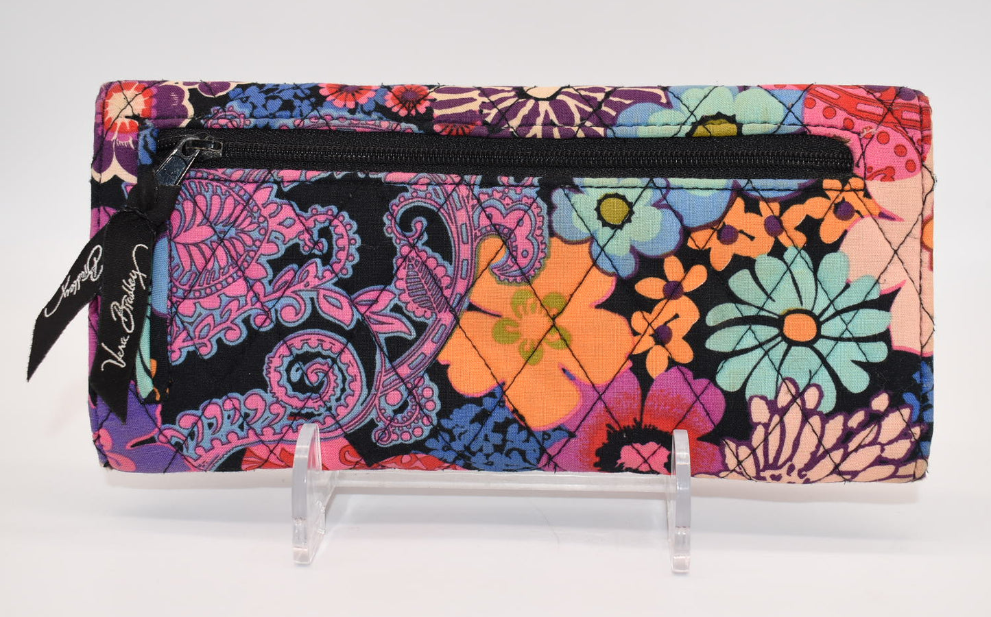 Vera Bradley Trifold Wallet in "Floral Fiesta" Pattern