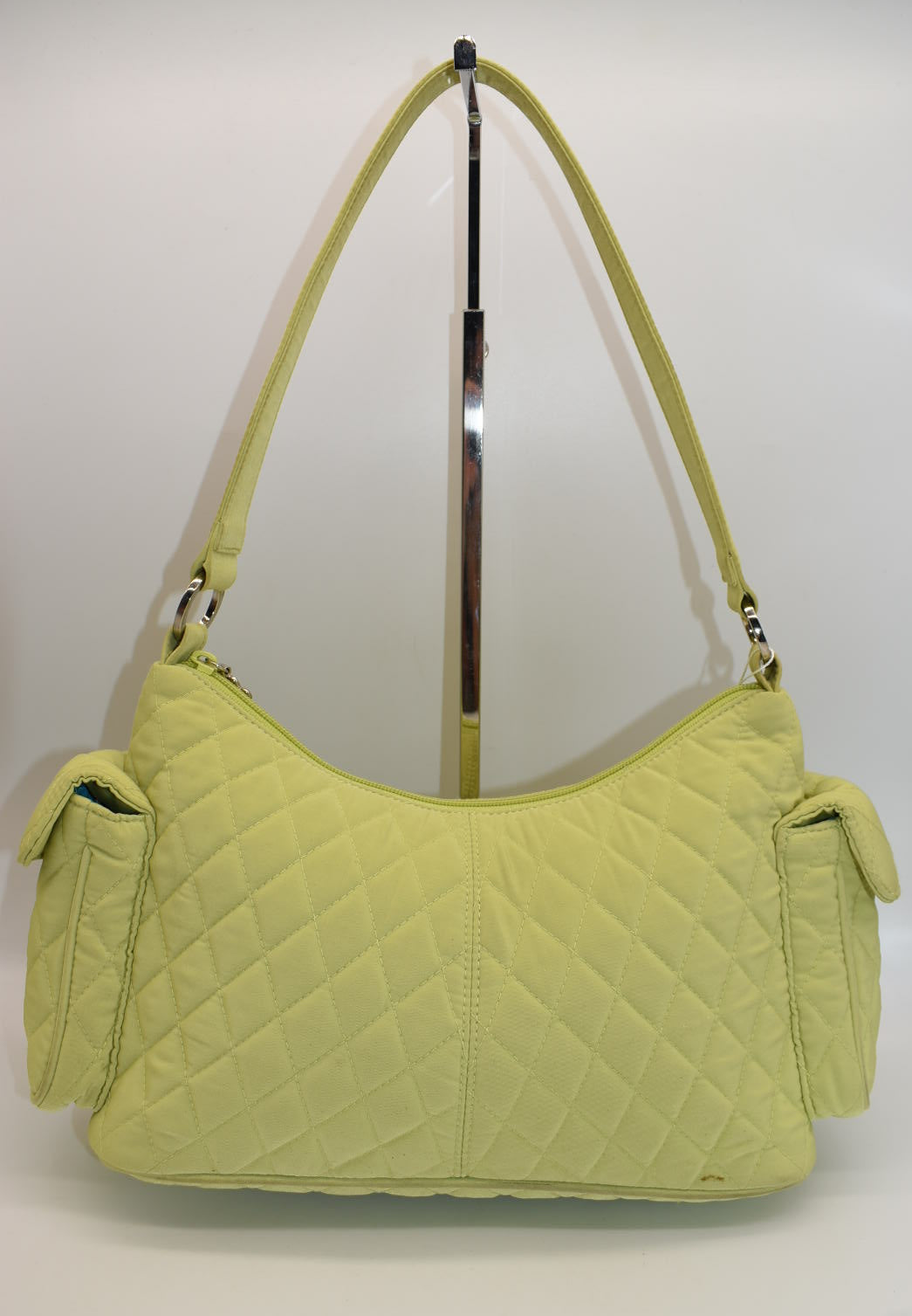 Vera Bradley Microfiber Shoulder Bag in "Key Lime"