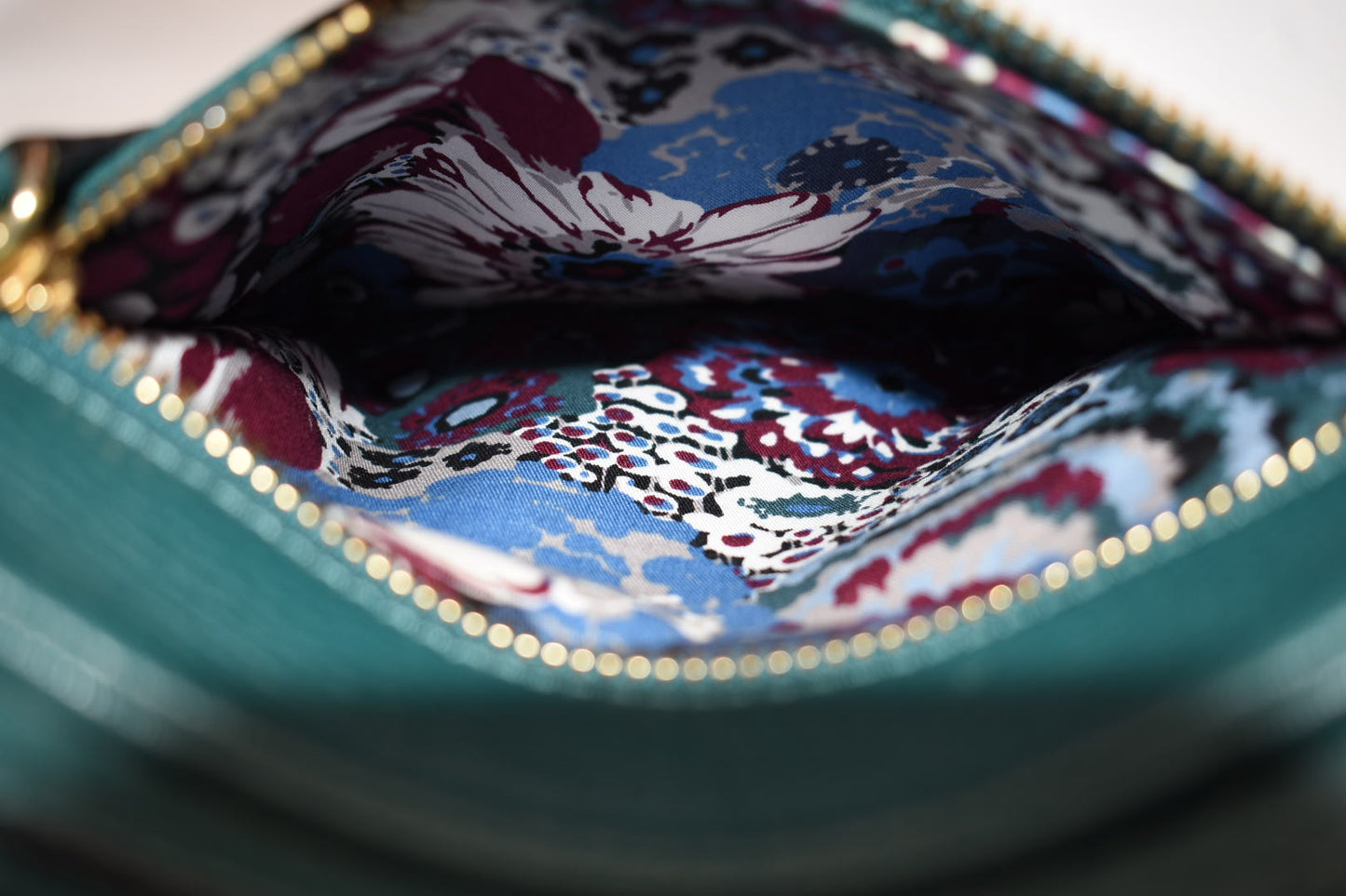 Vera Bradley Elena Leather Crossbody Bag in "Forest  Green"