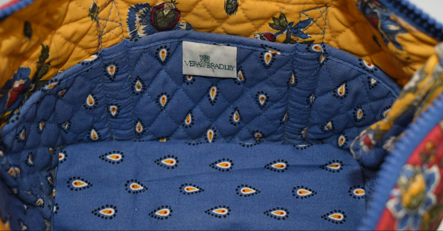 Vera Bradley Paddy Tote Bag in "French Blue Paisley" Pattern