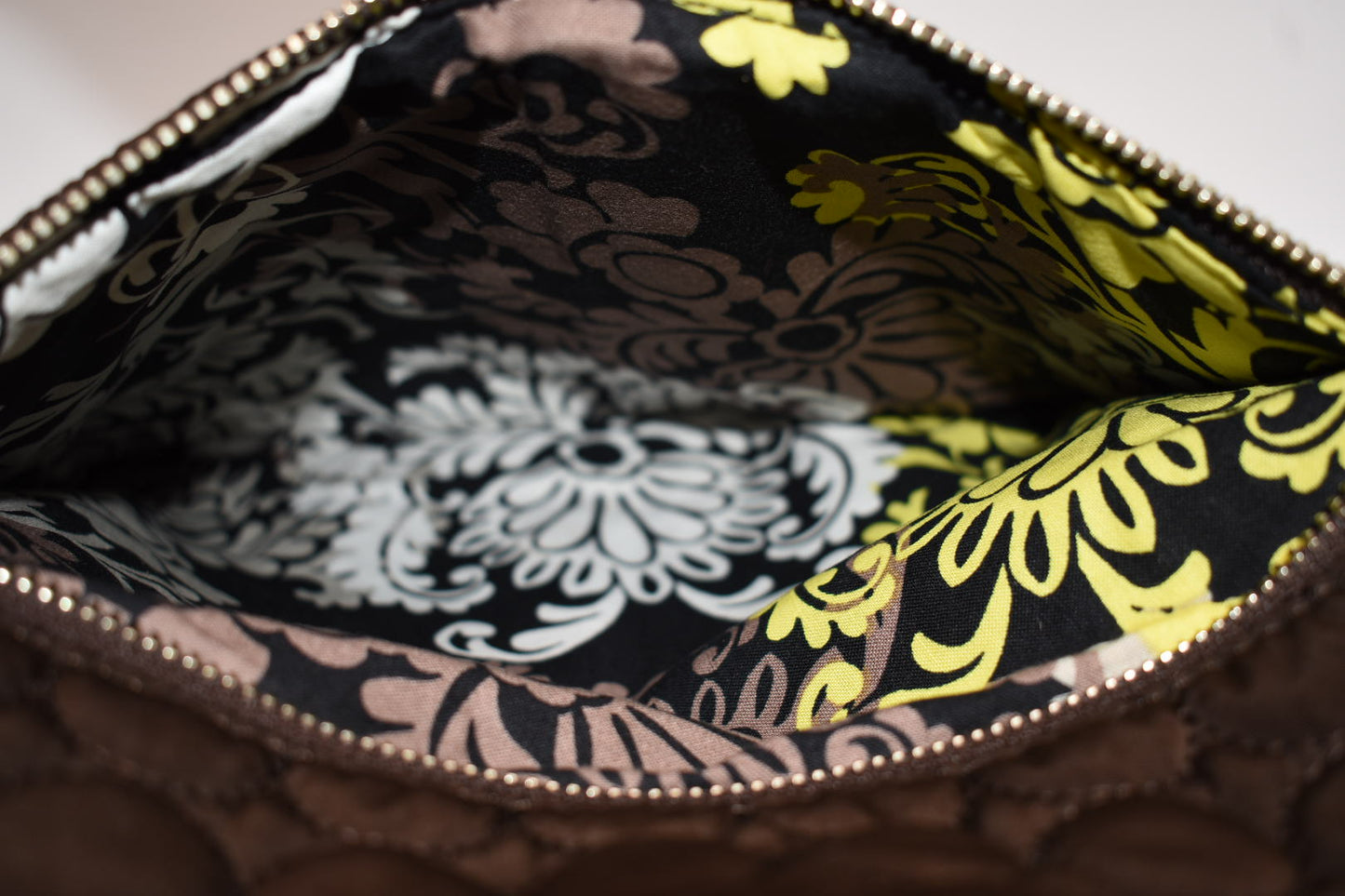 Vera Bradley Microfiber Slim Crossbody Bag in Espresso