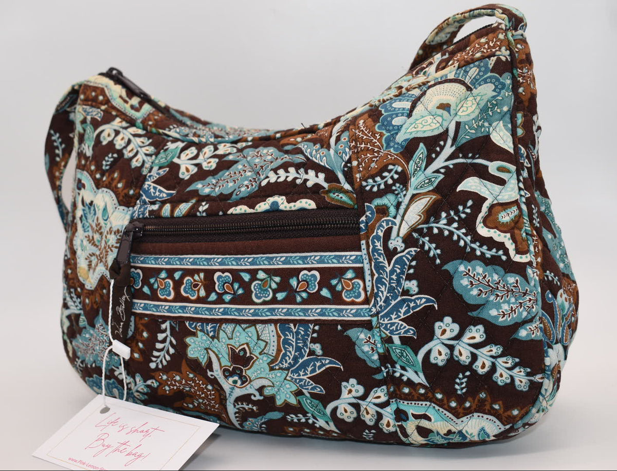 Vera Bradley Hobo Shoulder Bag in "Java Blue" Pattern