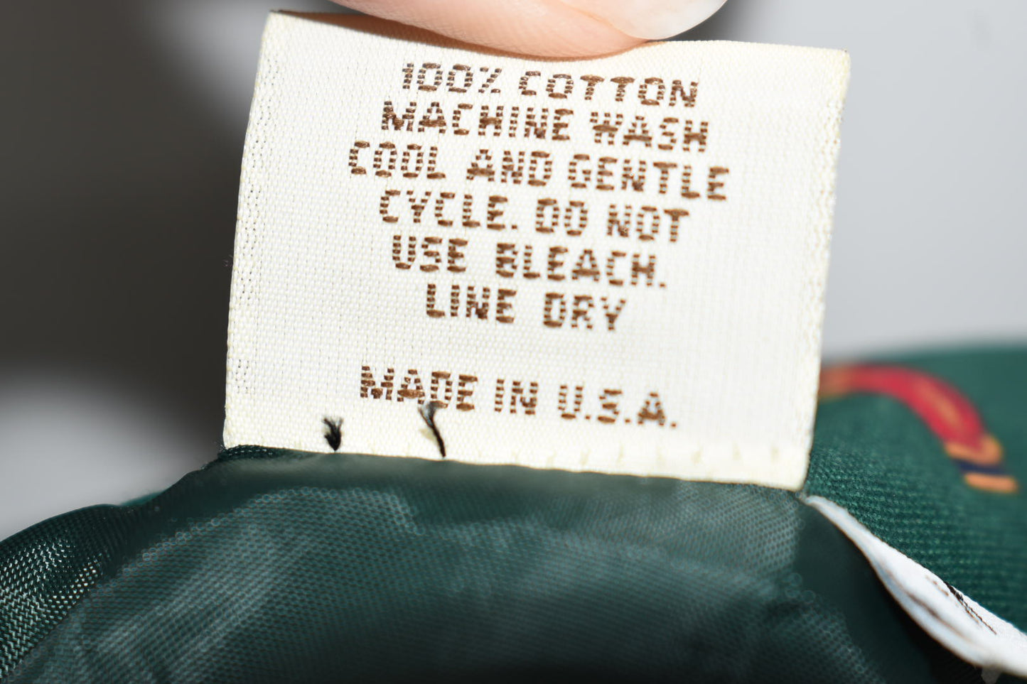 Vintage Vera Bradley Quilted Medium Jacket in "Golf Green-1995" Pattern