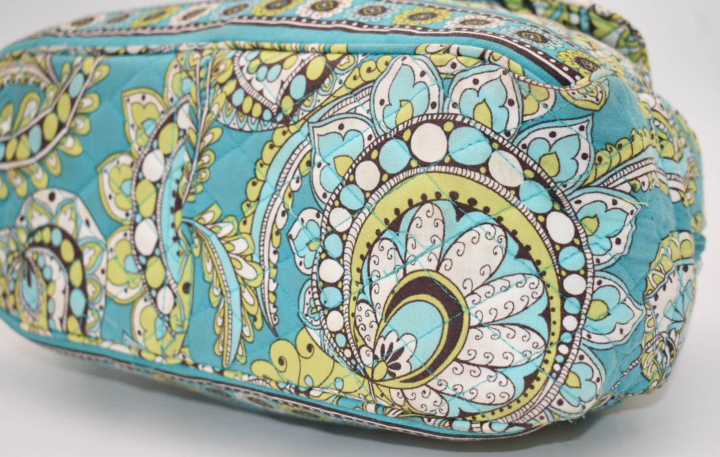 Vera Bradley Small Bowler Satchel Bag in "Peacock" Pattern