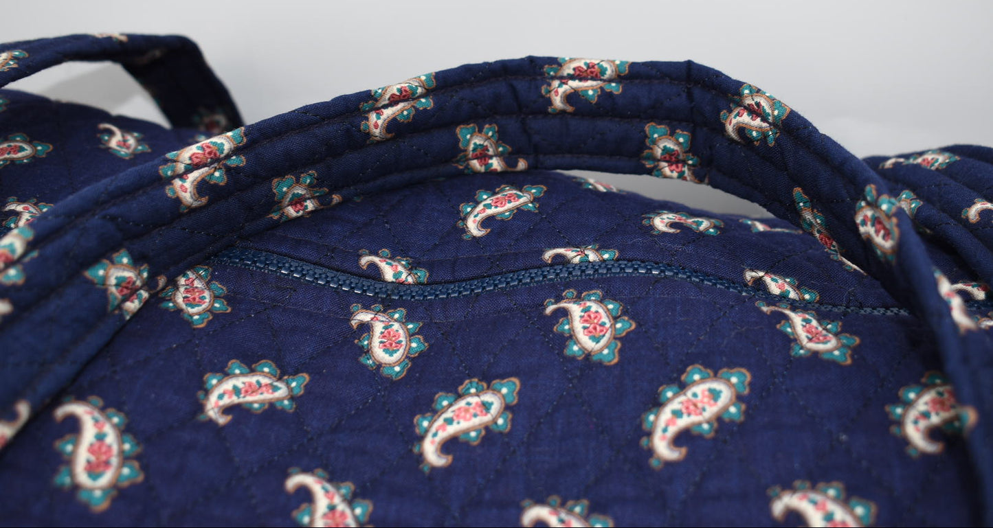 Vintage Vera Bradley XL Duffel Bag in "Navy-1991 " Pattern