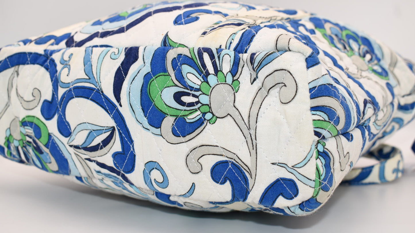 Vera Bradley Villager Tote Bag in "Mediterranean White" Pattern