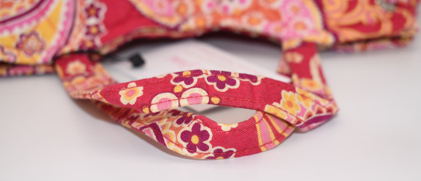 Vera Bradley Sherry Tote Bag in "Raspberry Fizz" Pattern