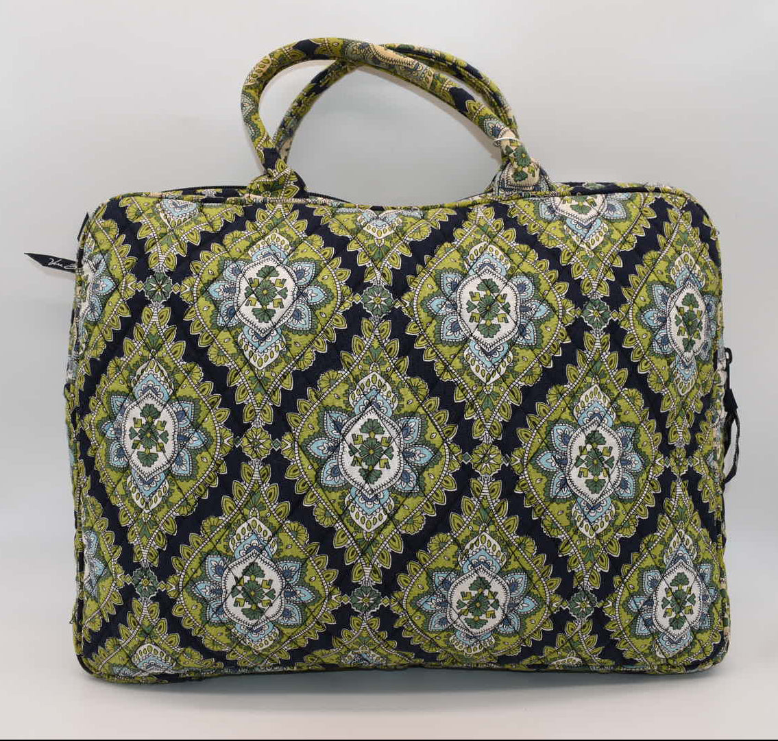 Vera Bradley Laptop Sleeve Tote Bag in "Cambridge" Pattern