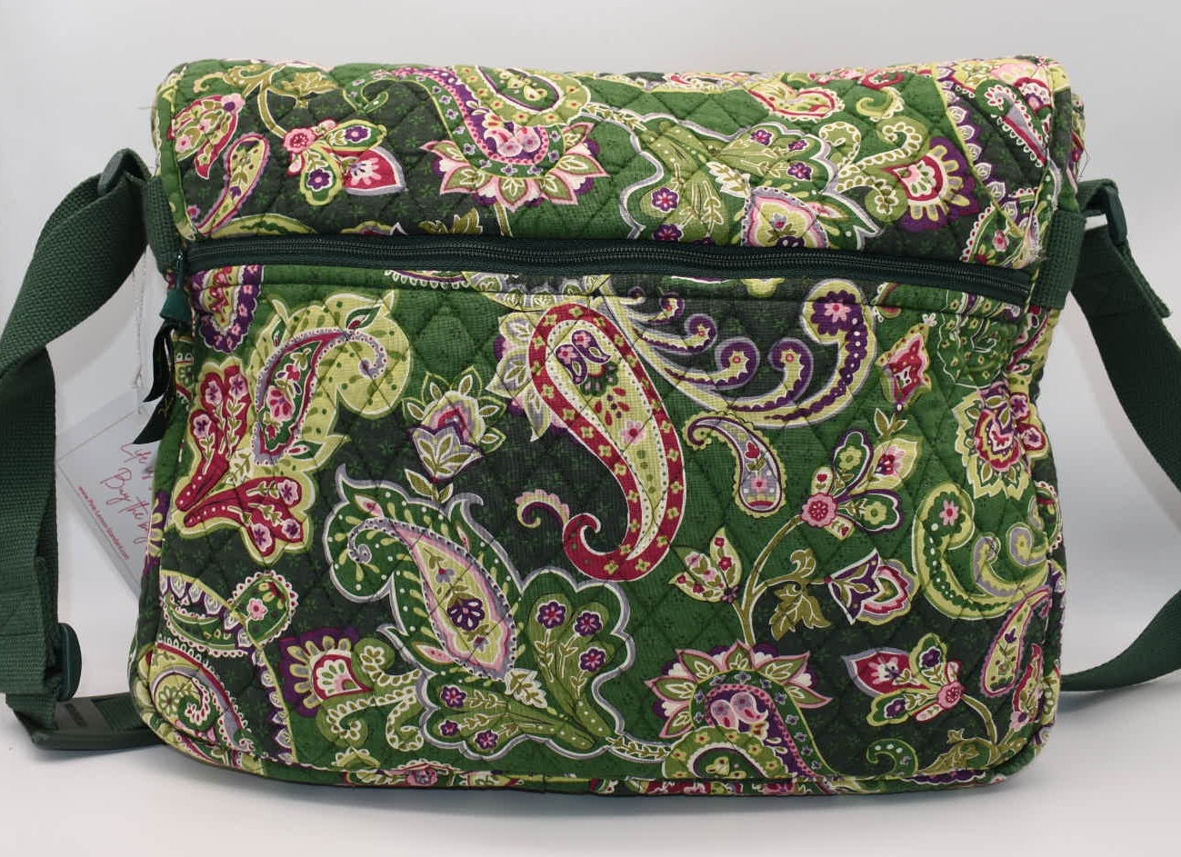 Vera Bradley Messenger Crossbody Bag in "Chelsea Green" Pattern