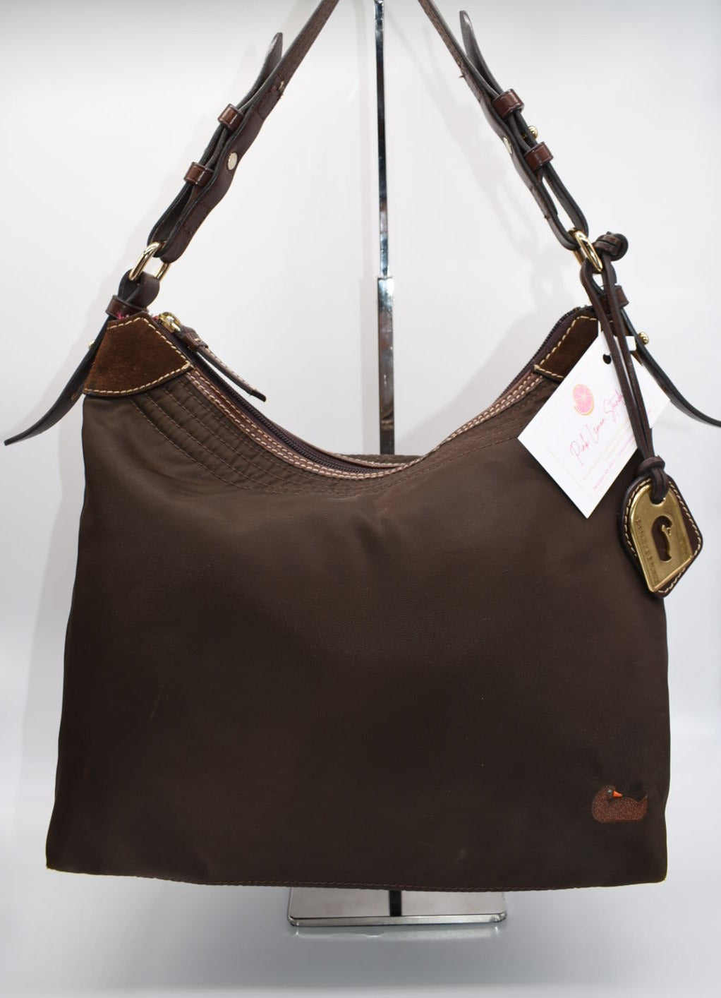 Dooney & Bourke Large Erica Shoulder Bag in Brown